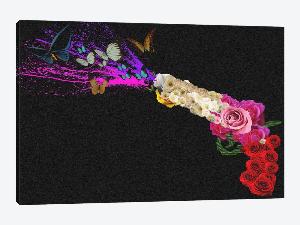 Rose Revolver by 5by5collective 1-piece Canvas Print