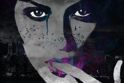 Lady of the Night by 5by5collective canvas print