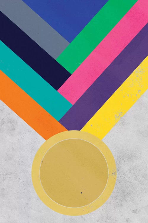 Gold Medal by 5by5collective wall art