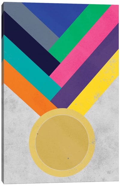 Gold Medal Canvas Art Print - Olympics Art