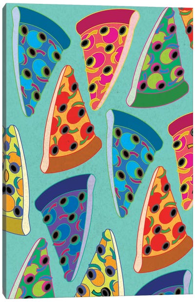 Supreme Slices Canvas Art Print - Pop Art for Kitchen