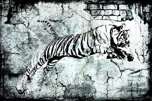 Similar To Banksy: Stencil Street Art Tiger by 5by5collective