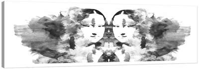 Rorschach Mona Lisa Canvas Art Print - Re-imagined Masterpieces