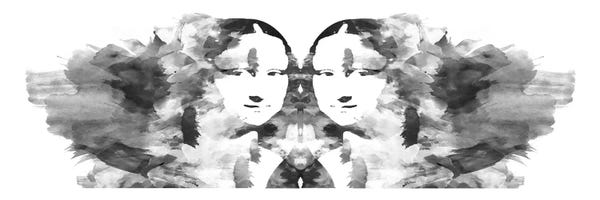 Mona Lisa: Rorschach Mona Lisa by 5by5collective