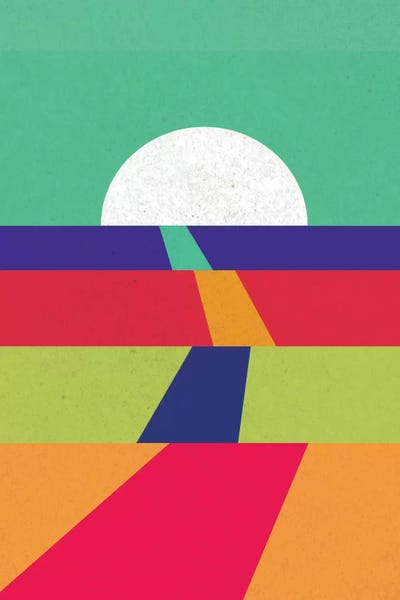 Down the Horizon by 5by5collective canvas print