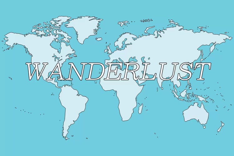 Wanderlust by 5by5collective wall art