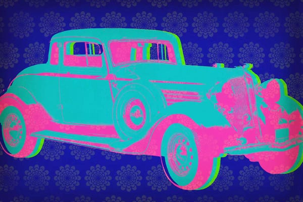 Vintage Car Pop Art