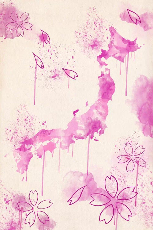 Japan Blossoms by 5by5collective wall art