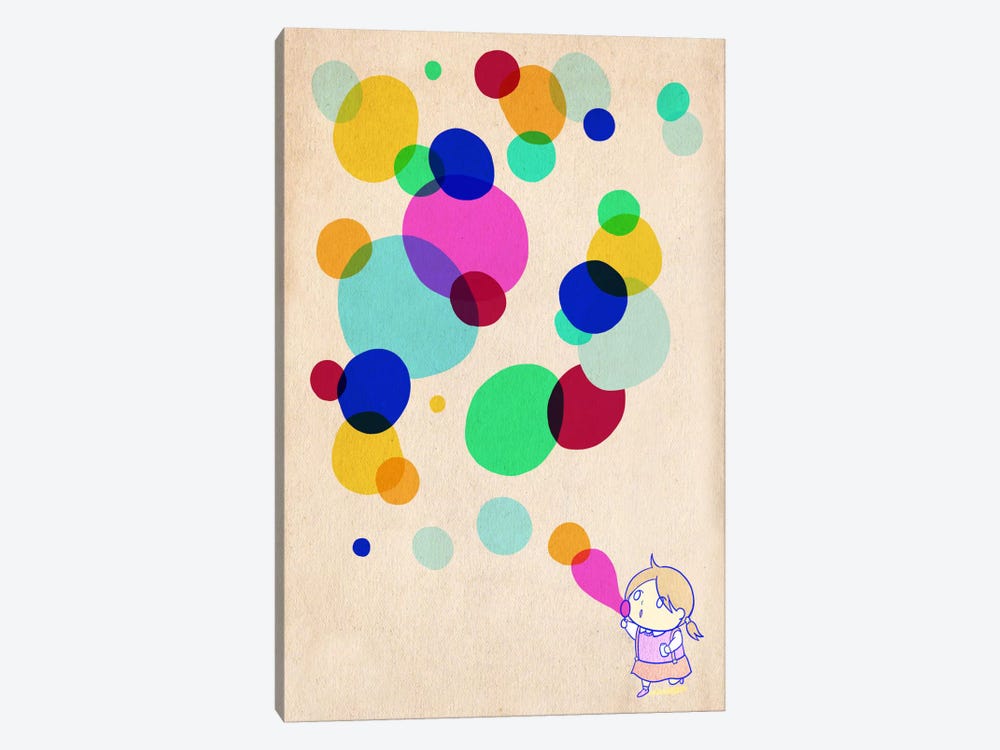 Color Bubble by 5by5collective 1-piece Canvas Art