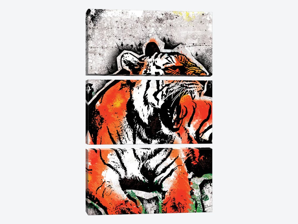 Jungle Beast by 5by5collective 3-piece Canvas Artwork