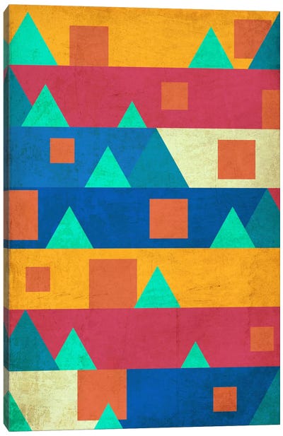 Mountain Hippy Canvas Art Print - Geometric Art