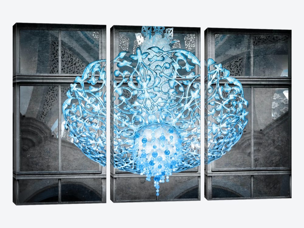 Ice Chandelier by 5by5collective 3-piece Canvas Artwork