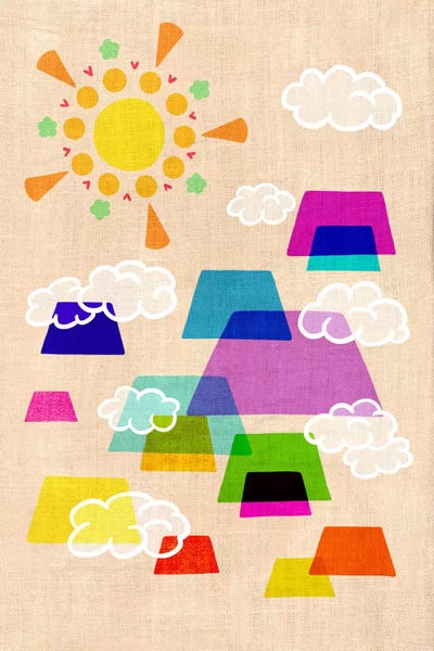 Up in the Clouds by 5by5collective canvas print