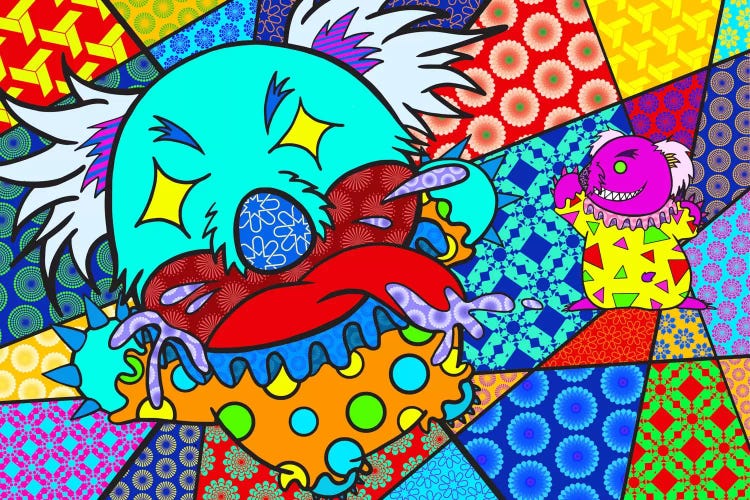 Clown Koala by 5by5collective wall art