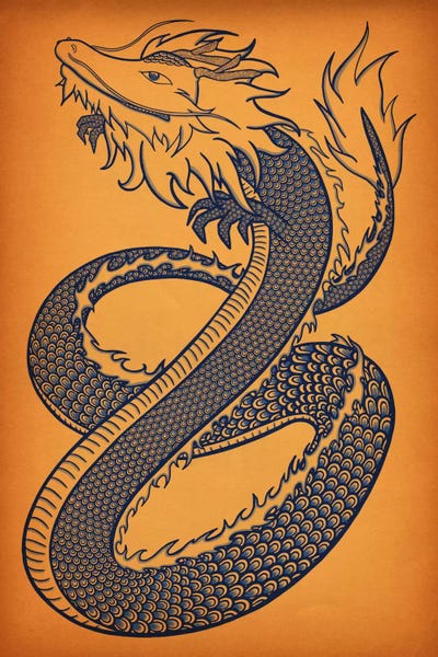 Chinese Décor: Analemma Dragon by 5by5collective