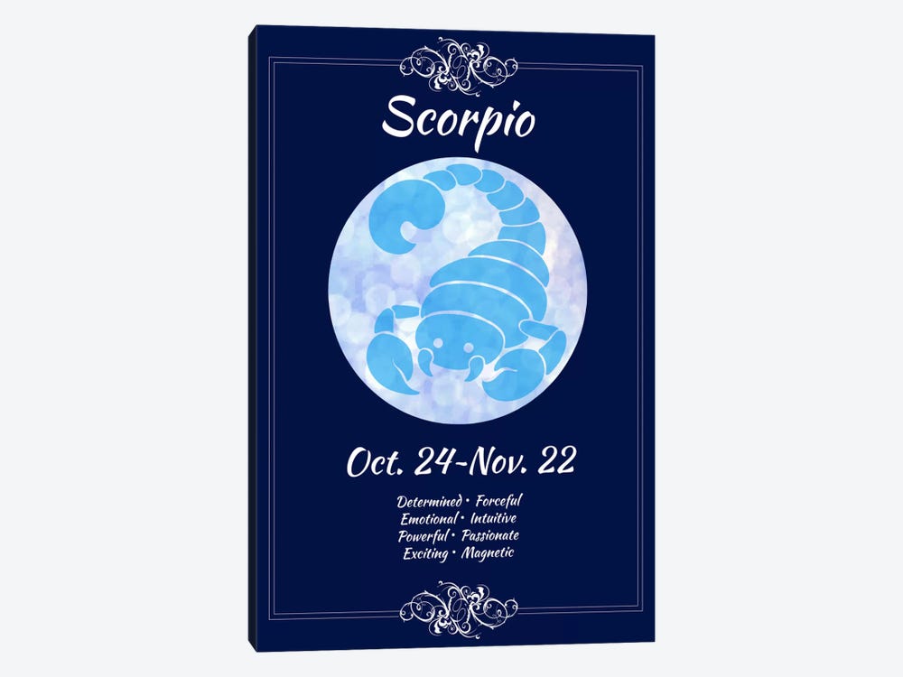 Scorpio Zodiac by 5by5collective 1-piece Canvas Wall Art
