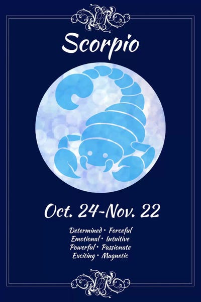 Scorpions: Scorpio Zodiac by 5by5collective