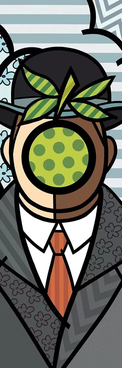 The Son of Man (After Rene Magritte) by 5by5collective canvas print