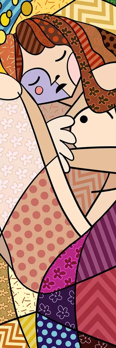 Danae (After Gustav Klimt) by 5by5collective canvas print