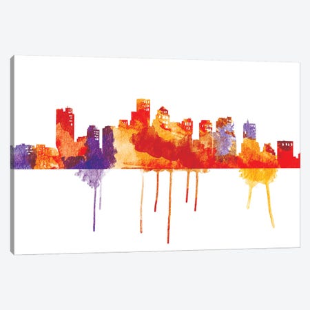 Sunset Cityscape Canvas Print #ICA39} by 5by5collective Canvas Art
