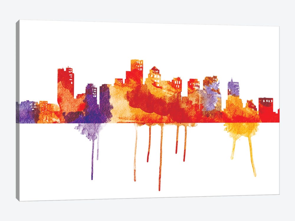 Sunset Cityscape by 5by5collective 1-piece Canvas Art