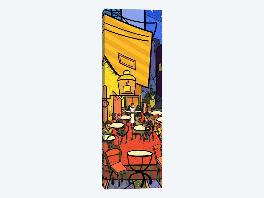 Cafe Terrace on the Place Du Forum (After Vincent Van Gogh) by 5by5collective 1-piece Canvas Art