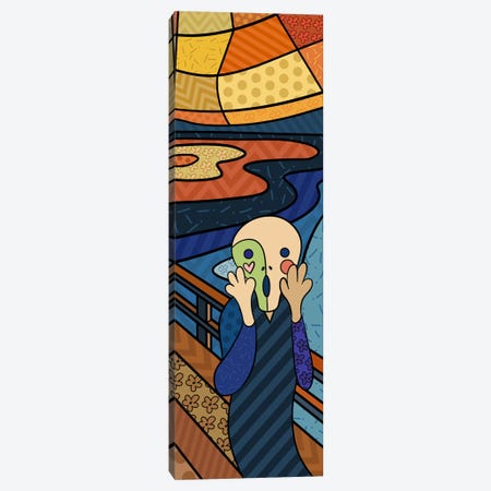 The Scream (After Edvard Munch) Canvas Print #ICA409} by 5by5collective Canvas Art