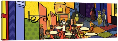 Cafe Terrace on the Place Du Forum 2 (After Vincent Van Gogh) Canvas Art Print - Pop Masters Collection