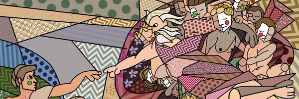 Creation Of Adam: Creation of Adam (After Michelangelo) by 5by5collective