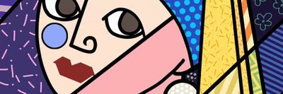 Girl With the Pearl Earring 2 (After Johannes Vermeer) by 5by5collective multi panel art