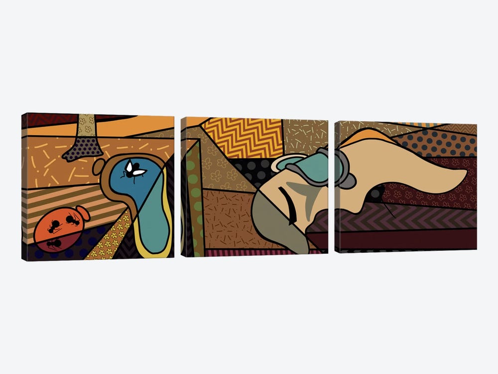 Persistence of Memory (After Salvador Dali) 3-piece Canvas Art