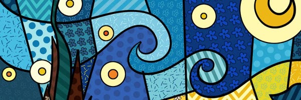 5by5collective: Starry Night (After Vincent Van Gogh) by 5by5collective