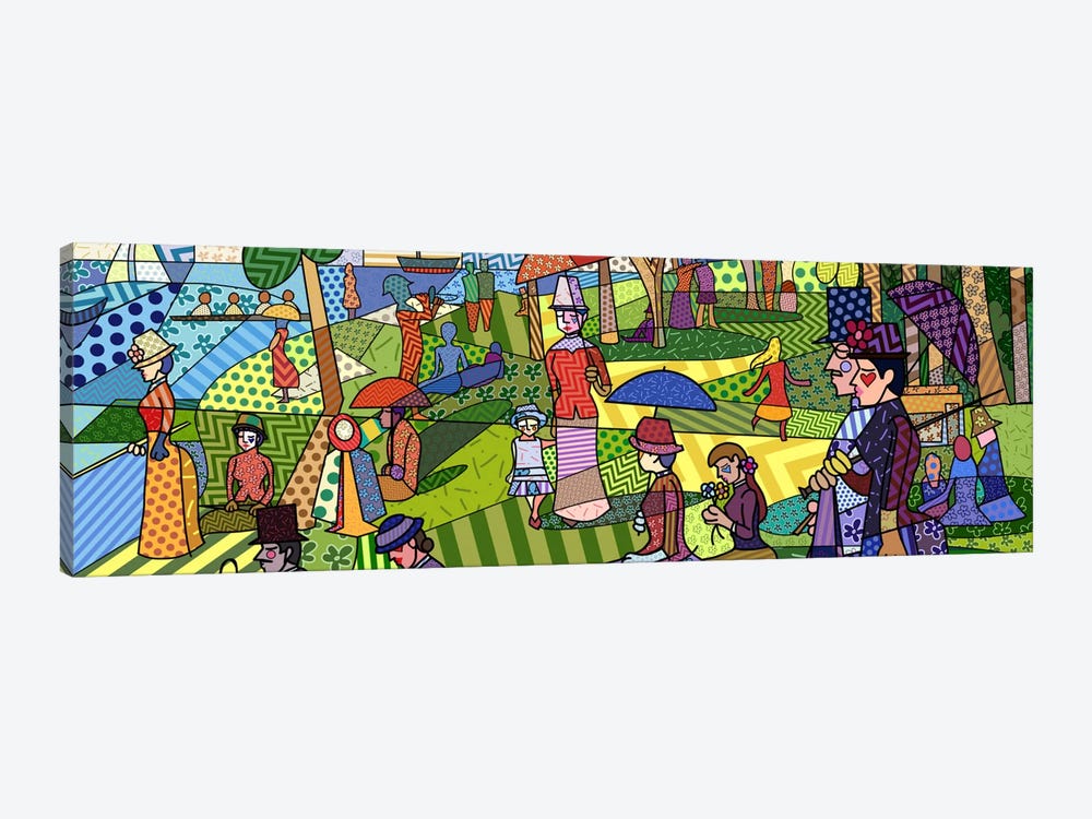 Sunday Afternoon on the Island of La Grande Jatte (After Georges-Pierre Seurat) by 5by5collective 1-piece Canvas Artwork