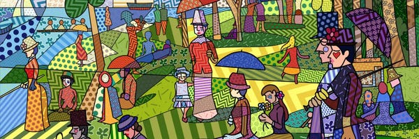 5by5collective: Sunday Afternoon on the Island of La Grande Jatte (After Georges-Pierre Seurat) by 5by5collective
