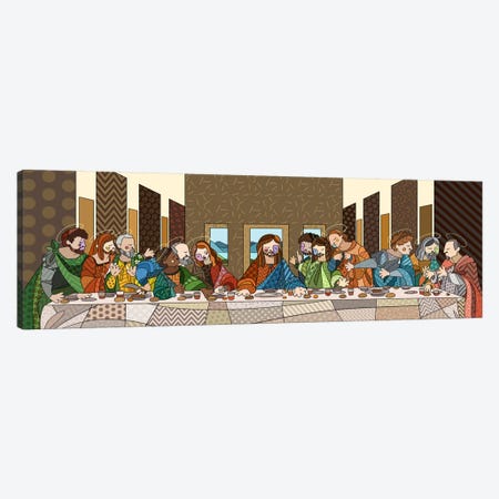 The Last Supper (After Leonardo Da Vinci) Canvas Print #ICA427} by 5by5collective Art Print