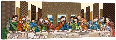 The Last Supper (After Leonardo Da Vinci) Canvas Art Print - Darklord