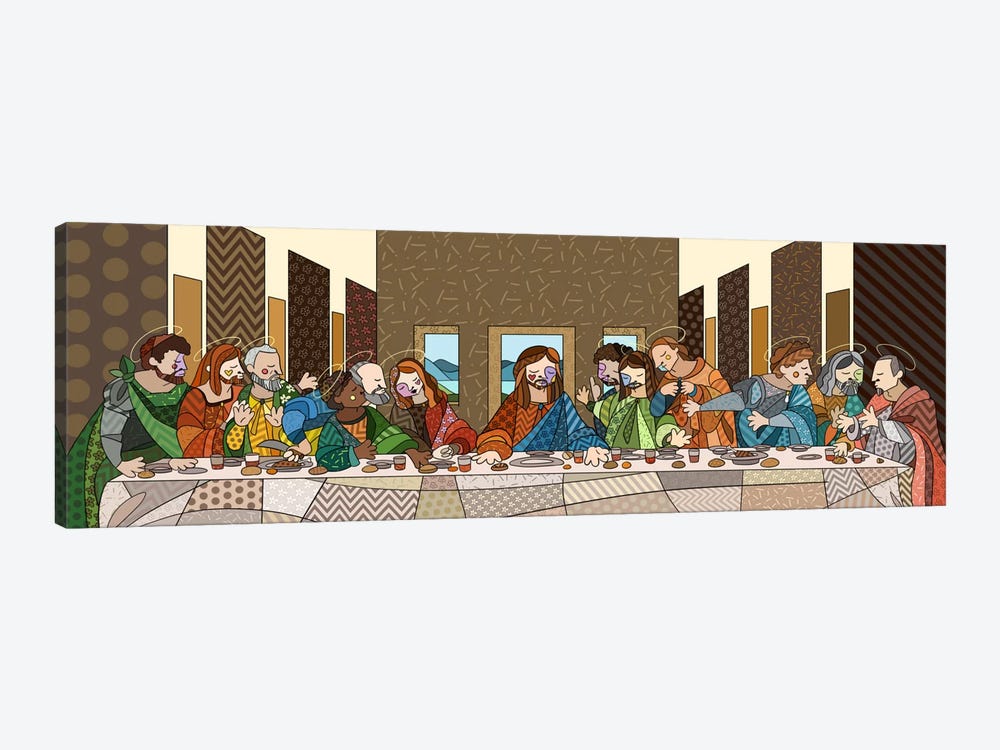 The Last Supper (After Leonardo Da Vinci) by 5by5collective 1-piece Canvas Wall Art