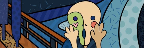 5by5collective: The Scream 2 (After Edvard Munch) by 5by5collective