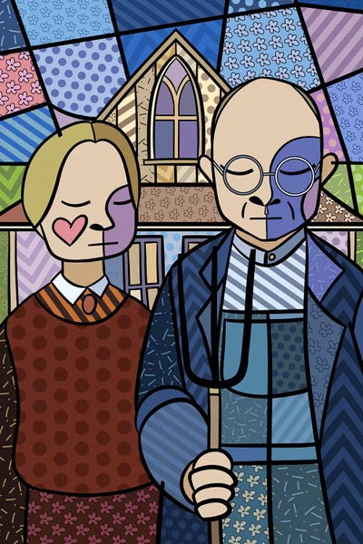 American Gothic: American Gothic 2 (After Grant Wood) by 5by5collective