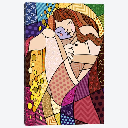Danae 3 (After Gustav Klimt) Canvas Print #ICA437} by 5by5collective Canvas Art