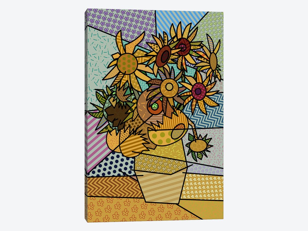 Sunflowers 2 (After Vincent Van Gogh) by 5by5collective 1-piece Canvas Art