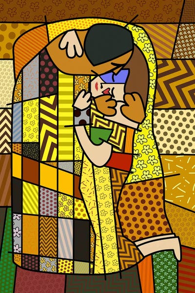 All Things Klimt: The Kiss 2 (After Gustav Klimt) by 5by5collective