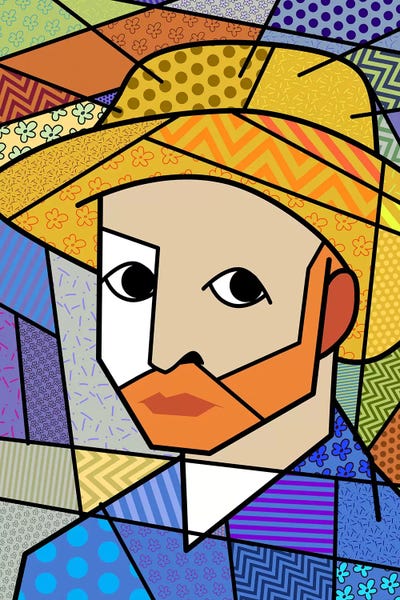 Van Gogh Portraits Collection: Self Portrait 3 (After Vincent Van Gogh) by 5by5collective