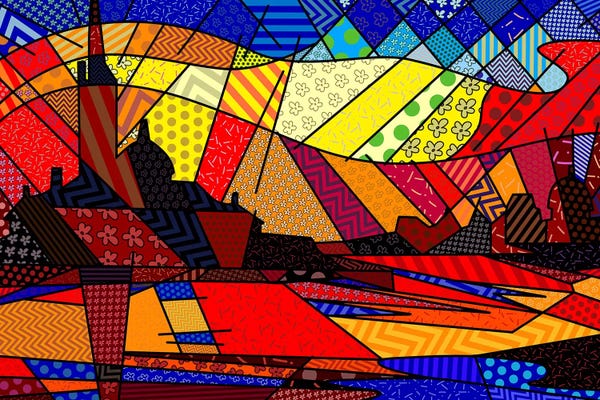 City Sunrises & Sunsets: Venice at Sunset 2 (After Claude Monet) by 5by5collective