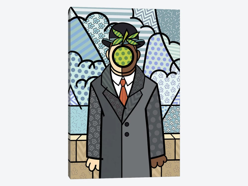 The Son of Man 2 (After Rene Magritte) by 5by5collective 1-piece Canvas Art Print