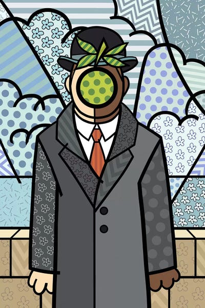 Patterns: The Son of Man 2 (After Rene Magritte) by 5by5collective