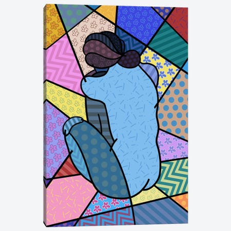 Blue Nude 2 (After Pablo Picasso) Canvas Print #ICA454} by 5by5collective Canvas Wall Art