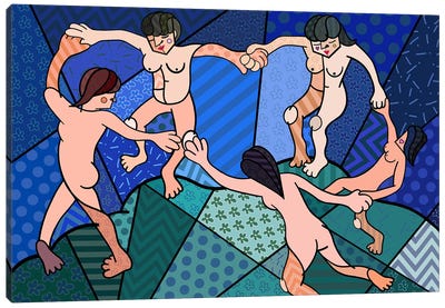 The Dance 2 (After Henri Matisse) Canvas Art Print - Performing Arts