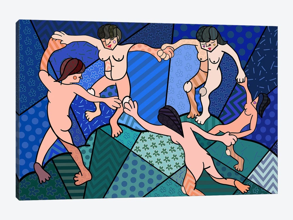 The Dance 2 (After Henri Matisse) by 5by5collective 1-piece Canvas Art Print