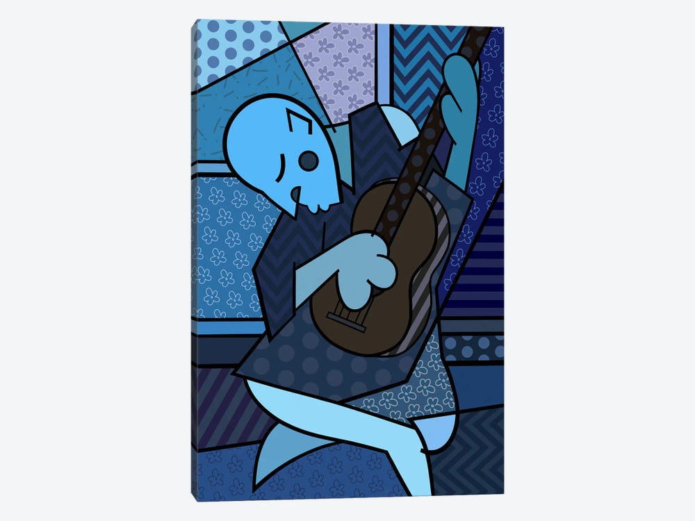 The Old Guitarist 2 (After Pablo Picasso) by 5by5collective 1-piece Canvas Artwork